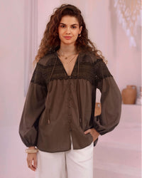 Anita Button Front Blouse