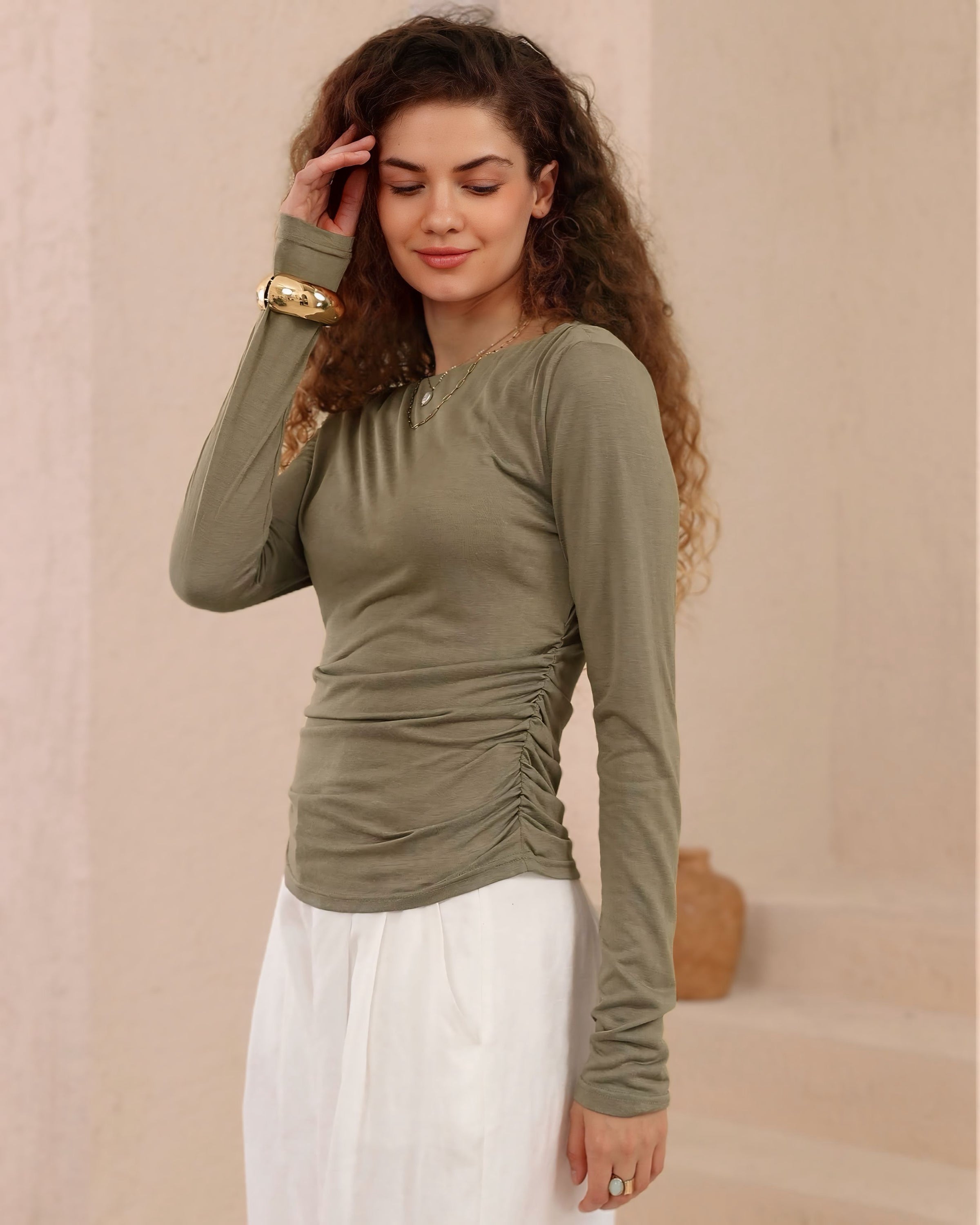 Trudy Basic Stretch Top