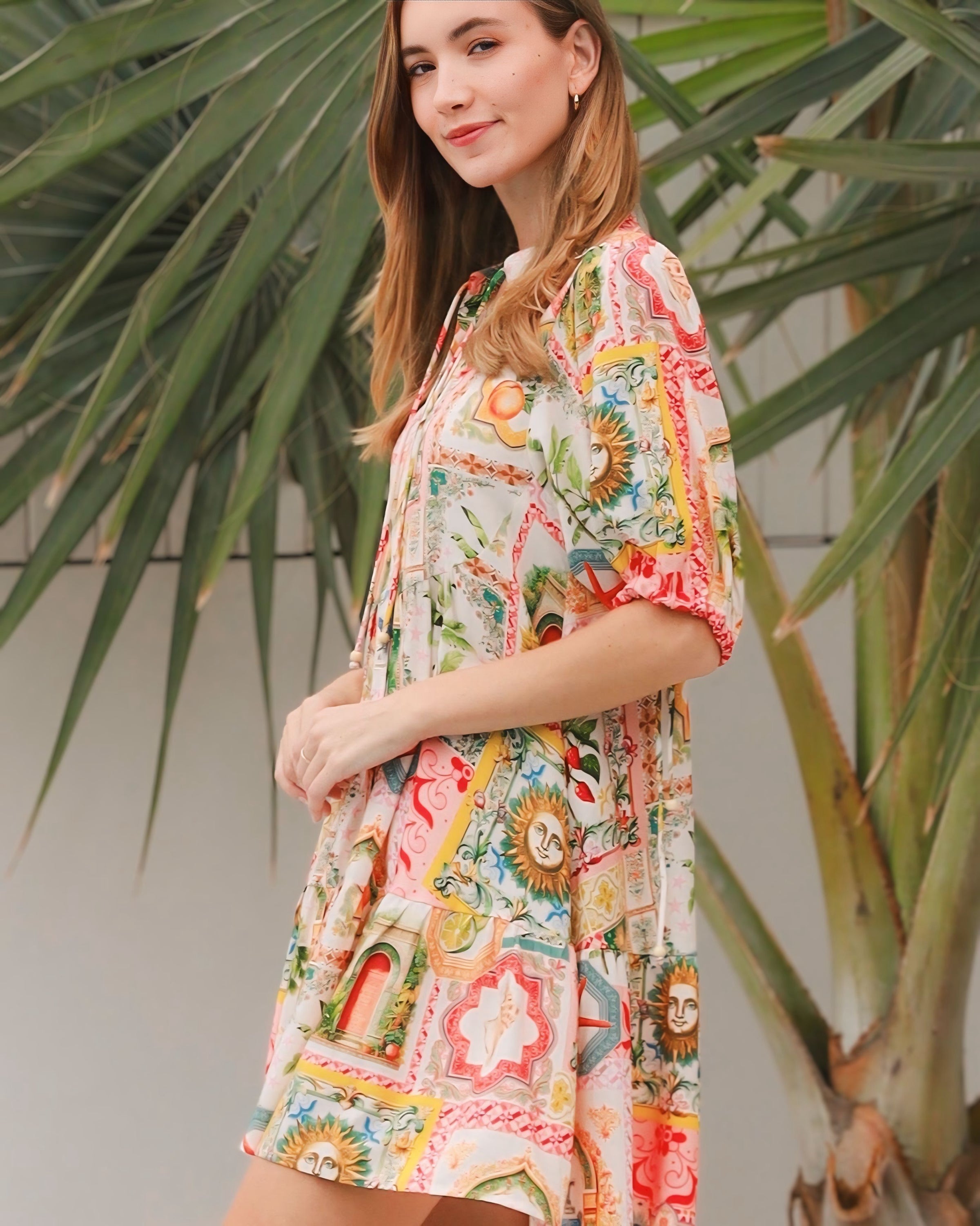 Elle Mini Print Dress