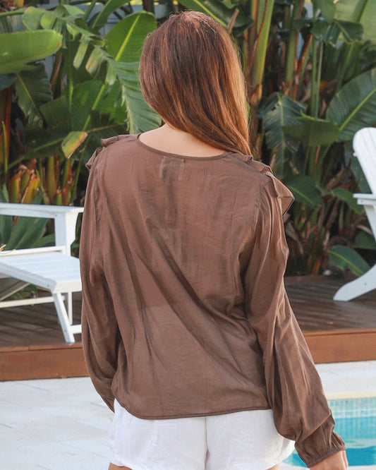 Trudy Frill Front Blouse