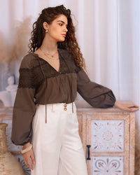 Anita Button Front Blouse