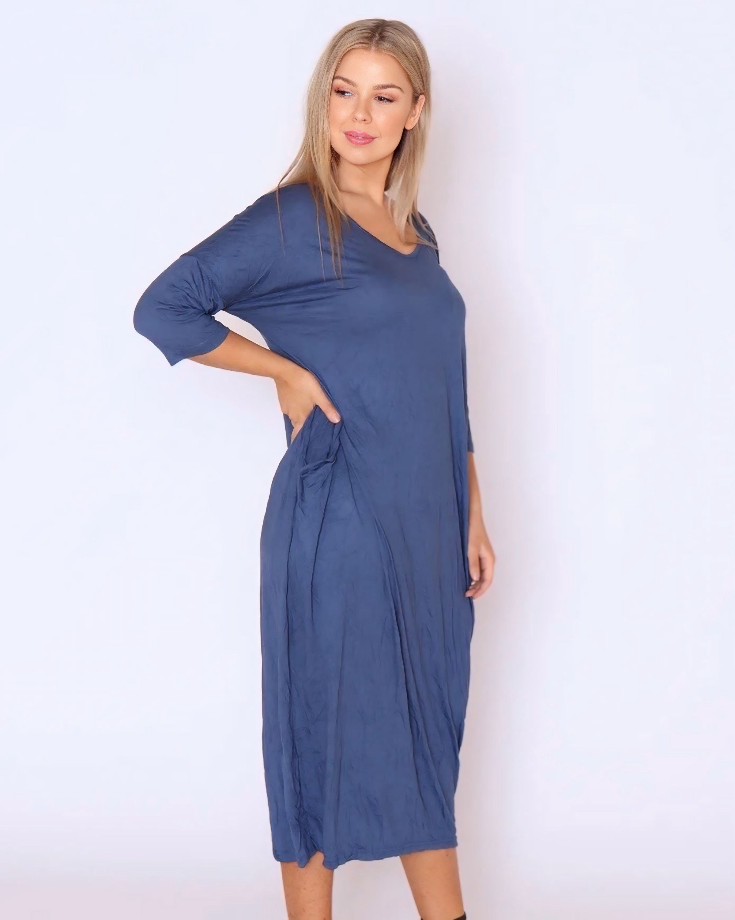 Claudia Crinkle Cotton Dress