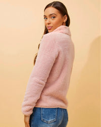 Zoe Zip Front Teddy Jacket