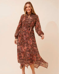 Petra Paisley Print Maxi Dress