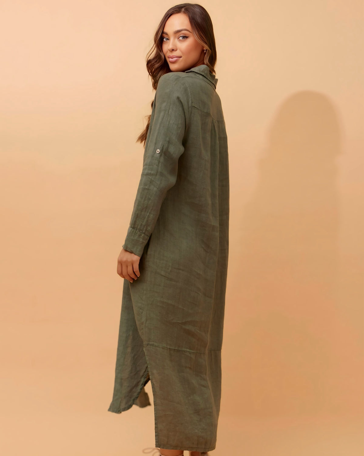 Karen Linen Shirt Dress