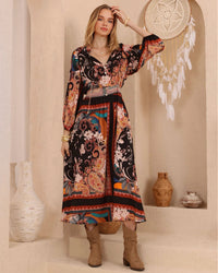 Delta Exclusive Print Maxi Dress