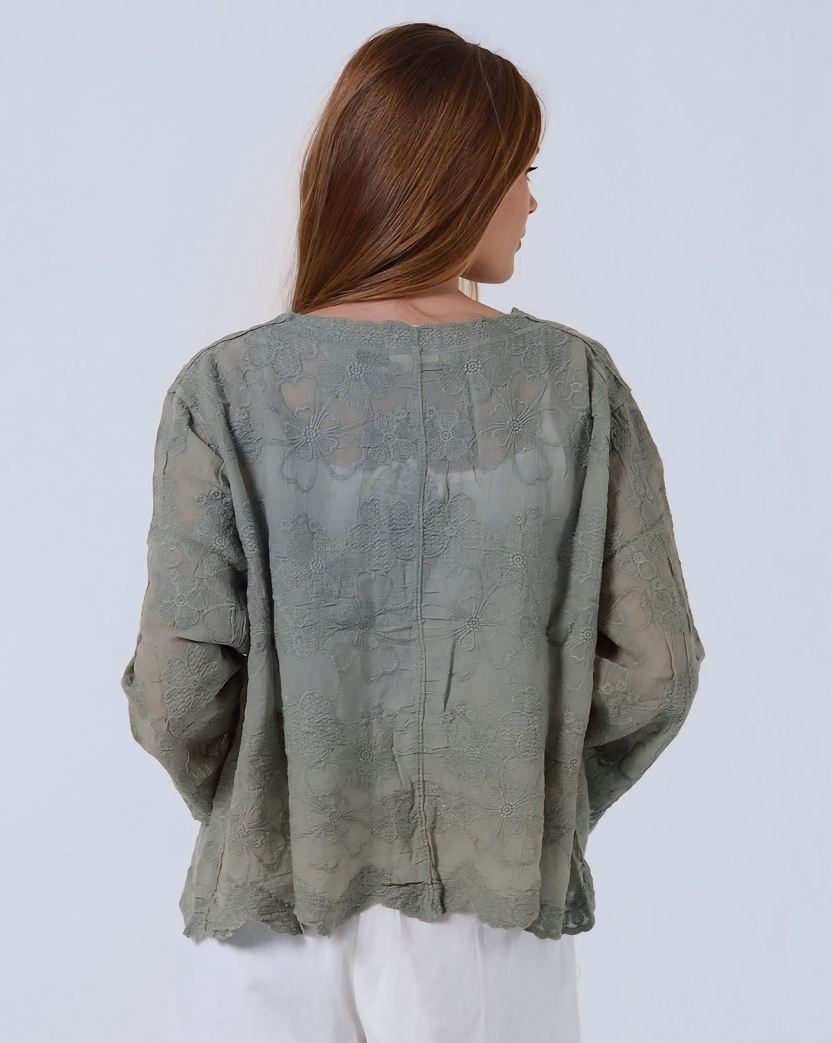 Sofia Lace Cotton Cardigan