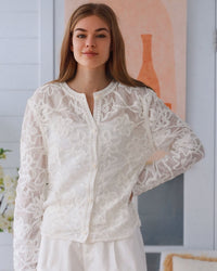 Willow Lace Cotton Cardigan