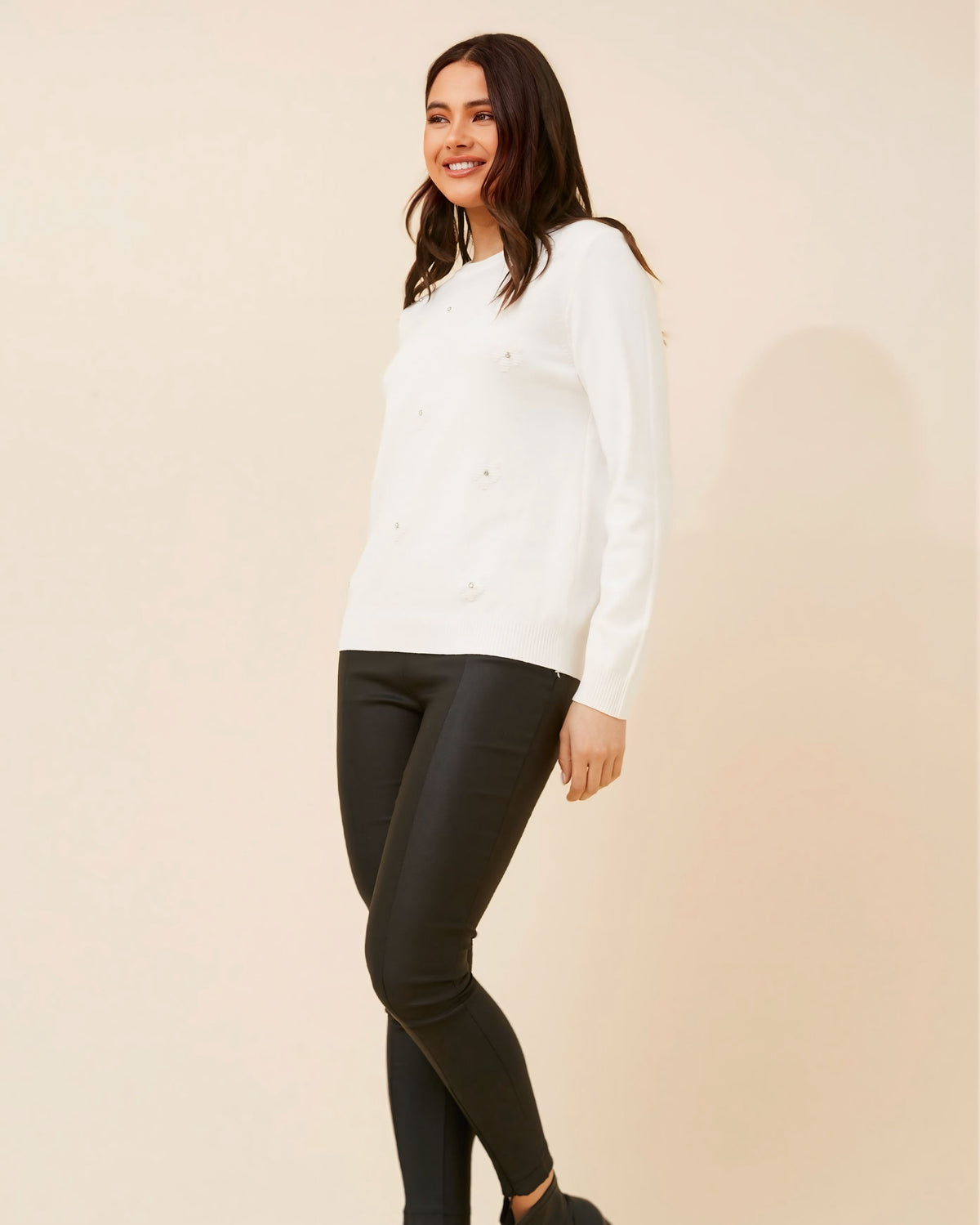 Jodie Pattern Knit Sweater