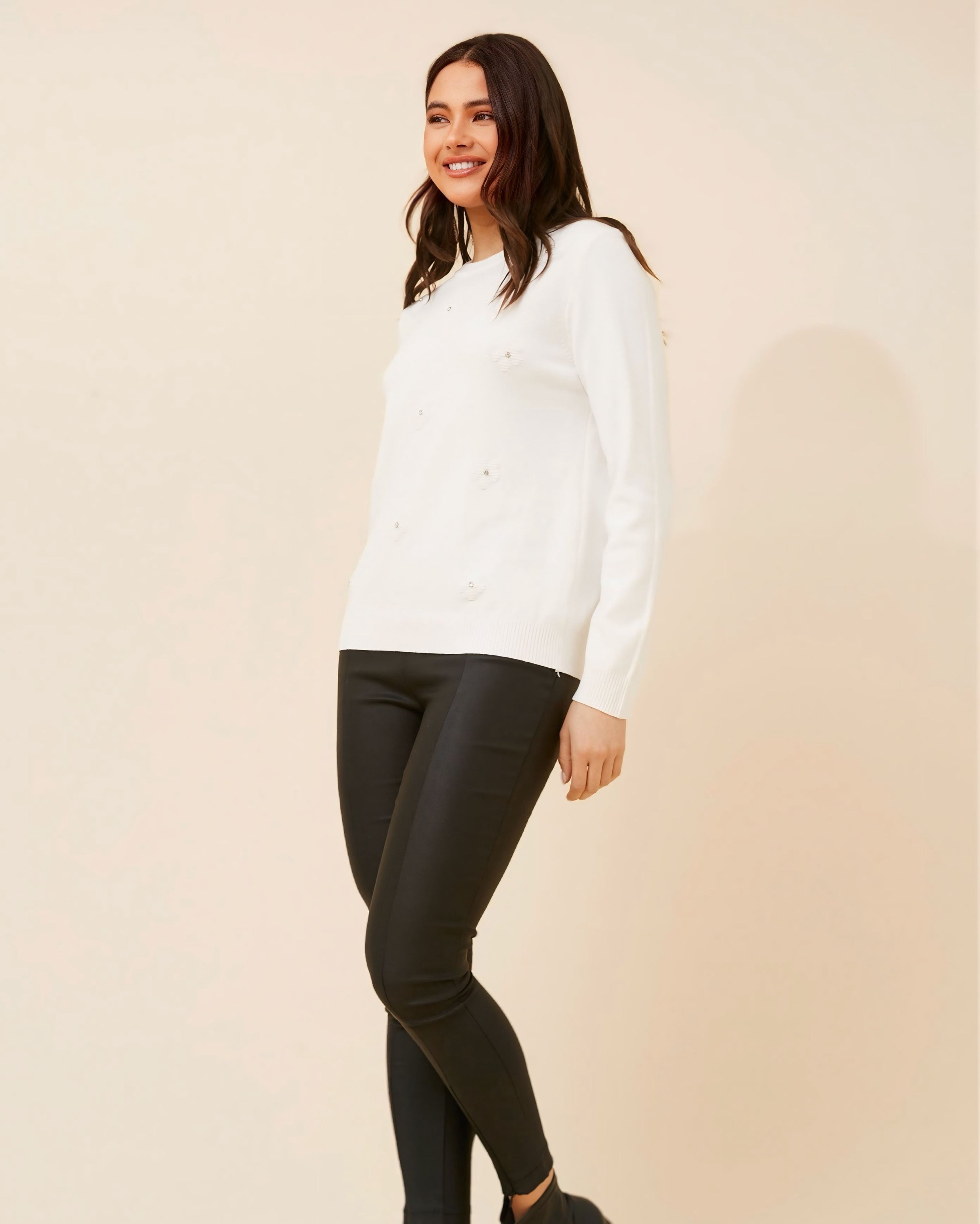 Jodie Pattern Knit Sweater