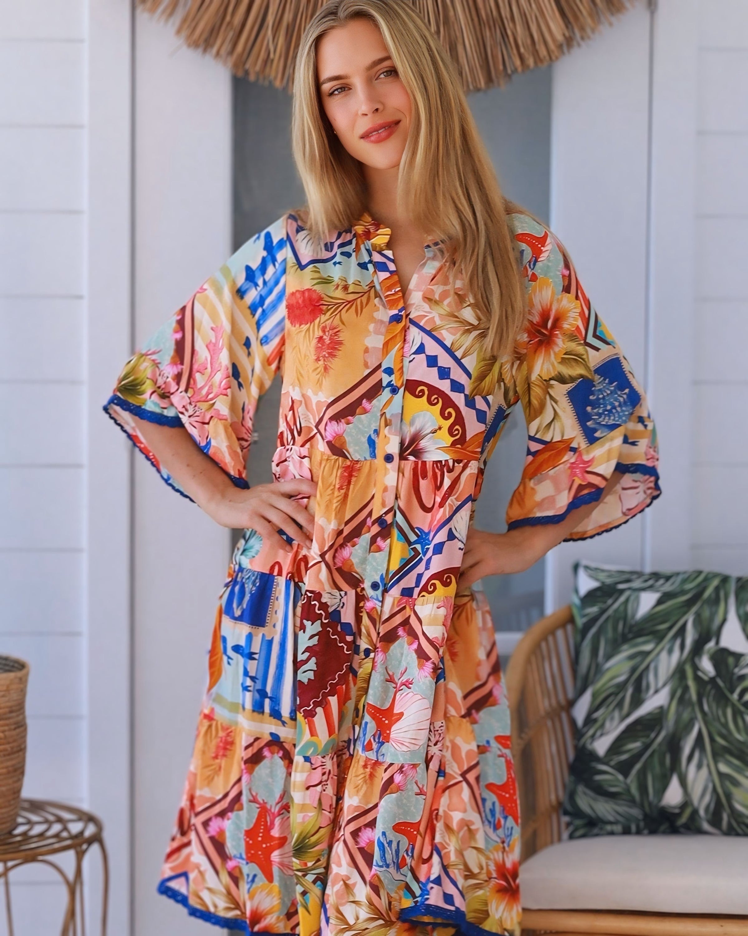 Eva Printed Mini Dress