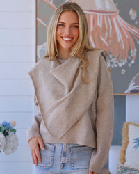 Seda Knit Hanky Front Top