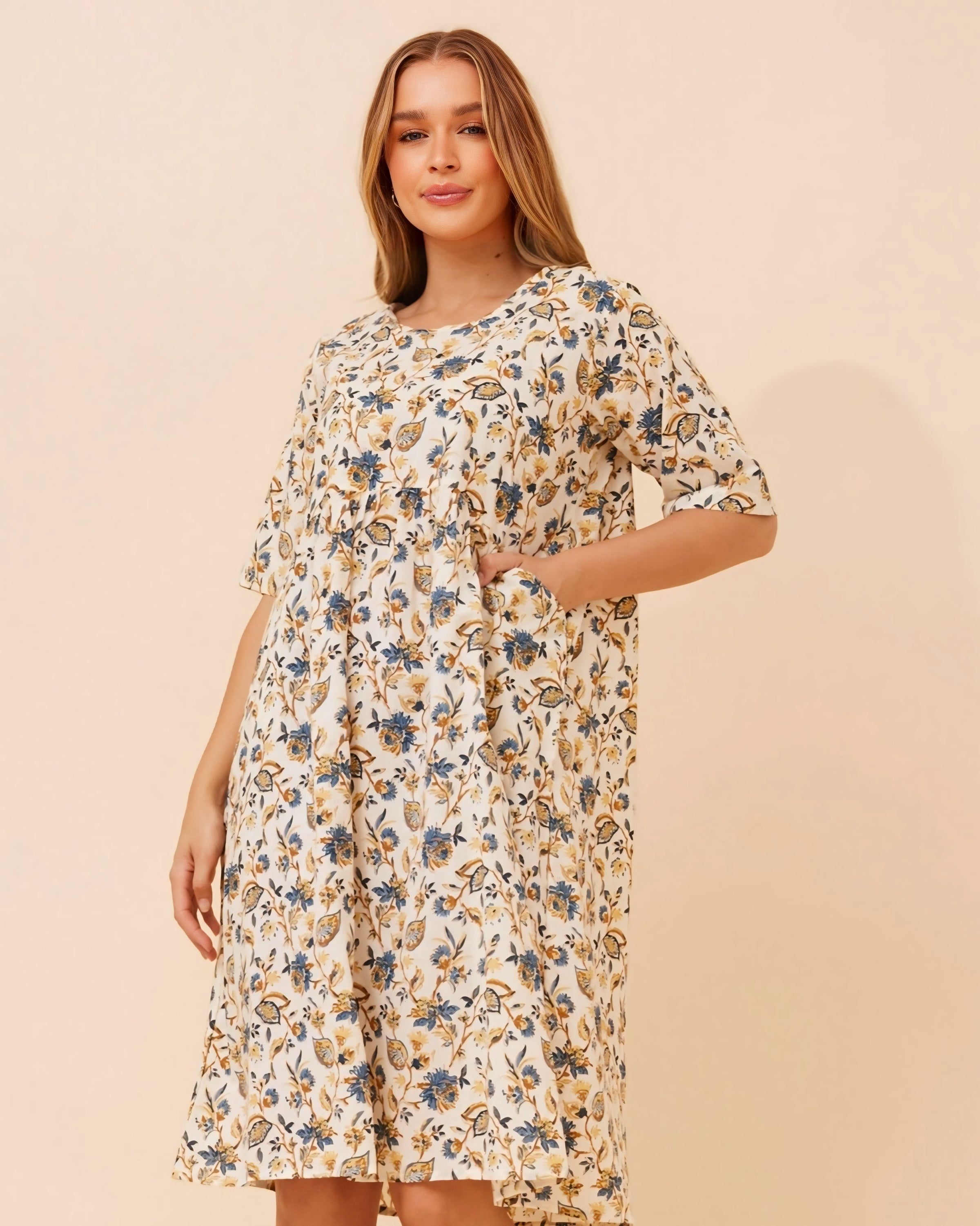 Sandy Floral Midi Dress