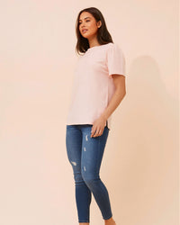 Brenda Pink Basic Tee