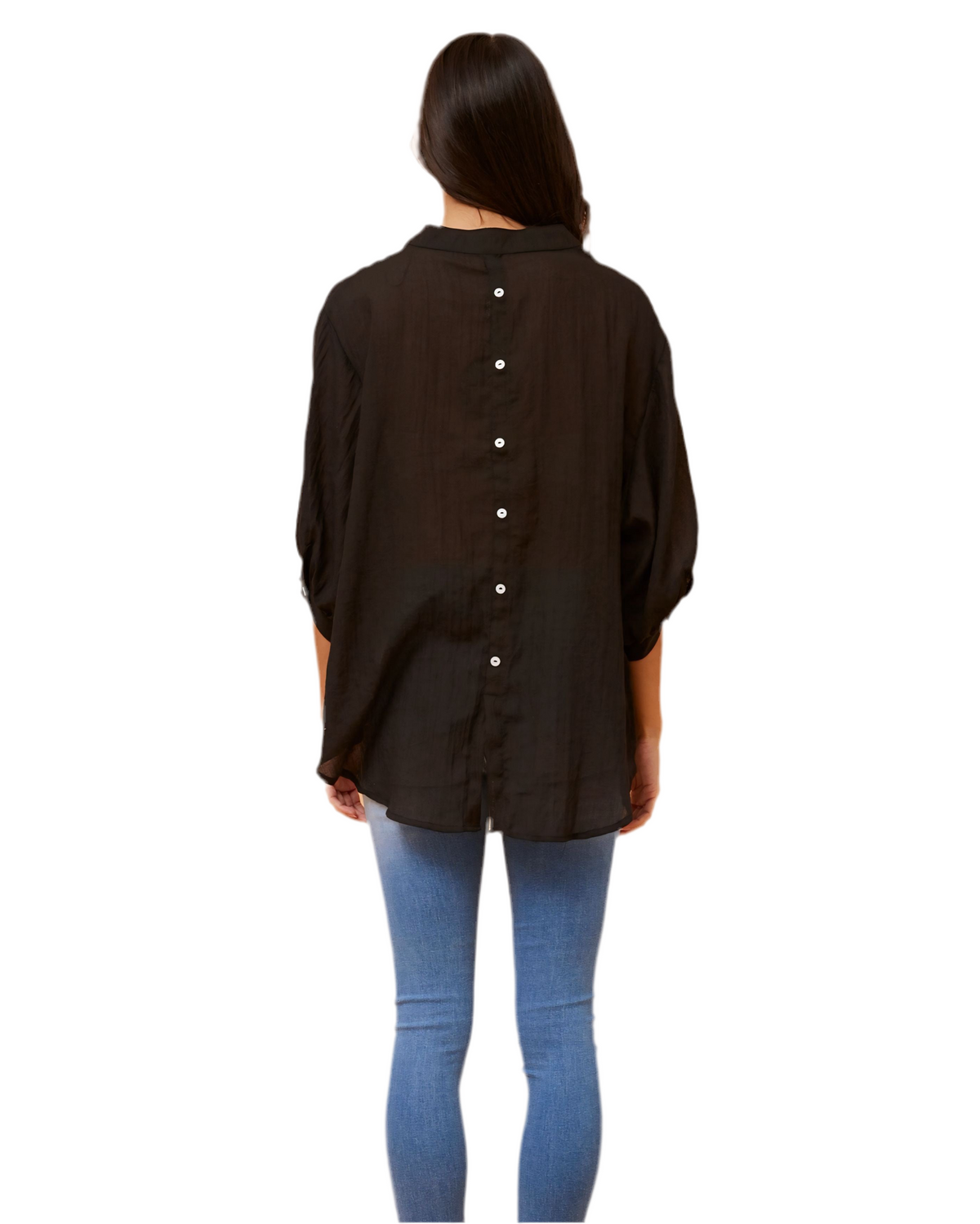 Sarah Button Front And Back Shirt