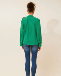 Georgia Frilled Front Blouse