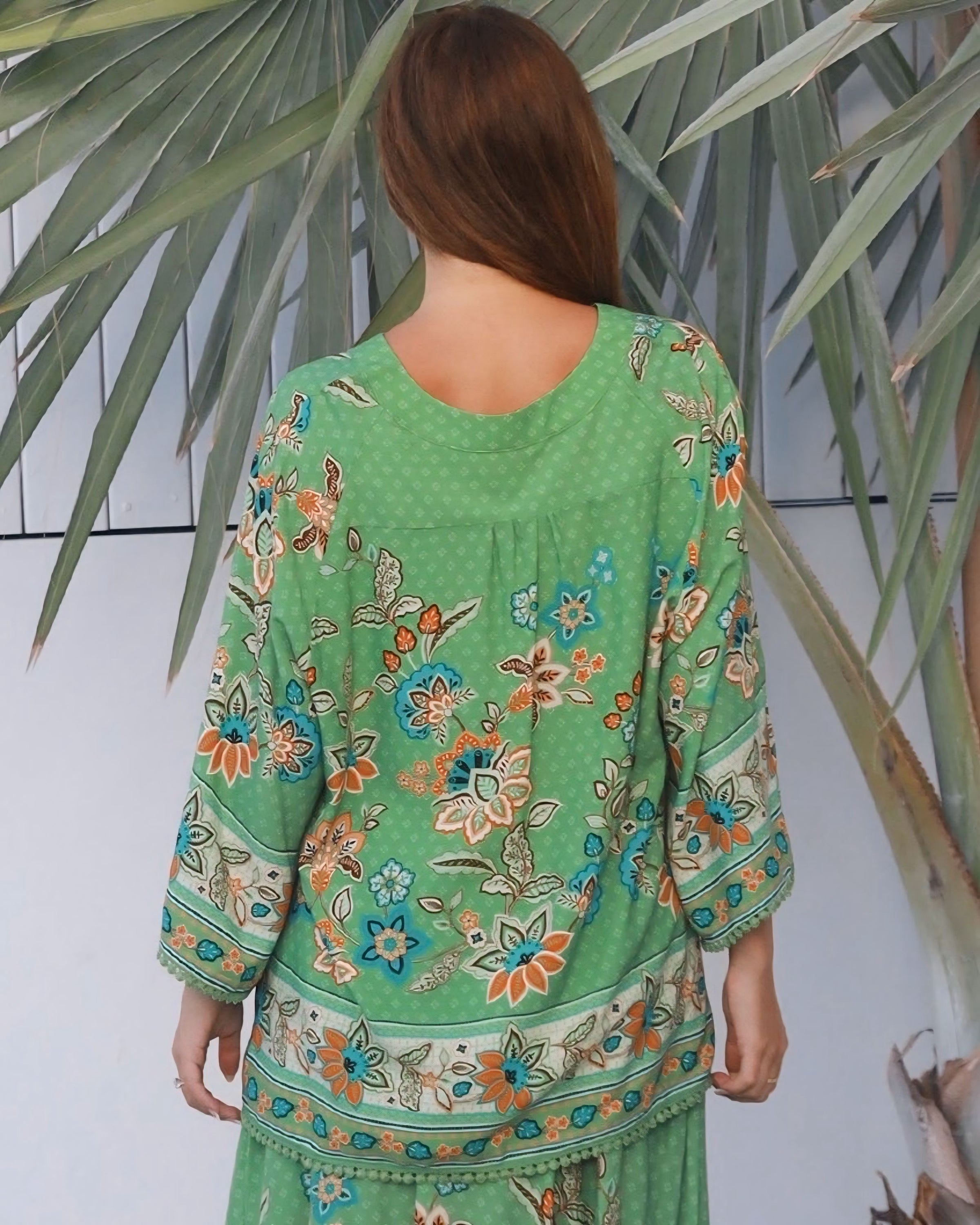 Katrina Flower Print Boho Top