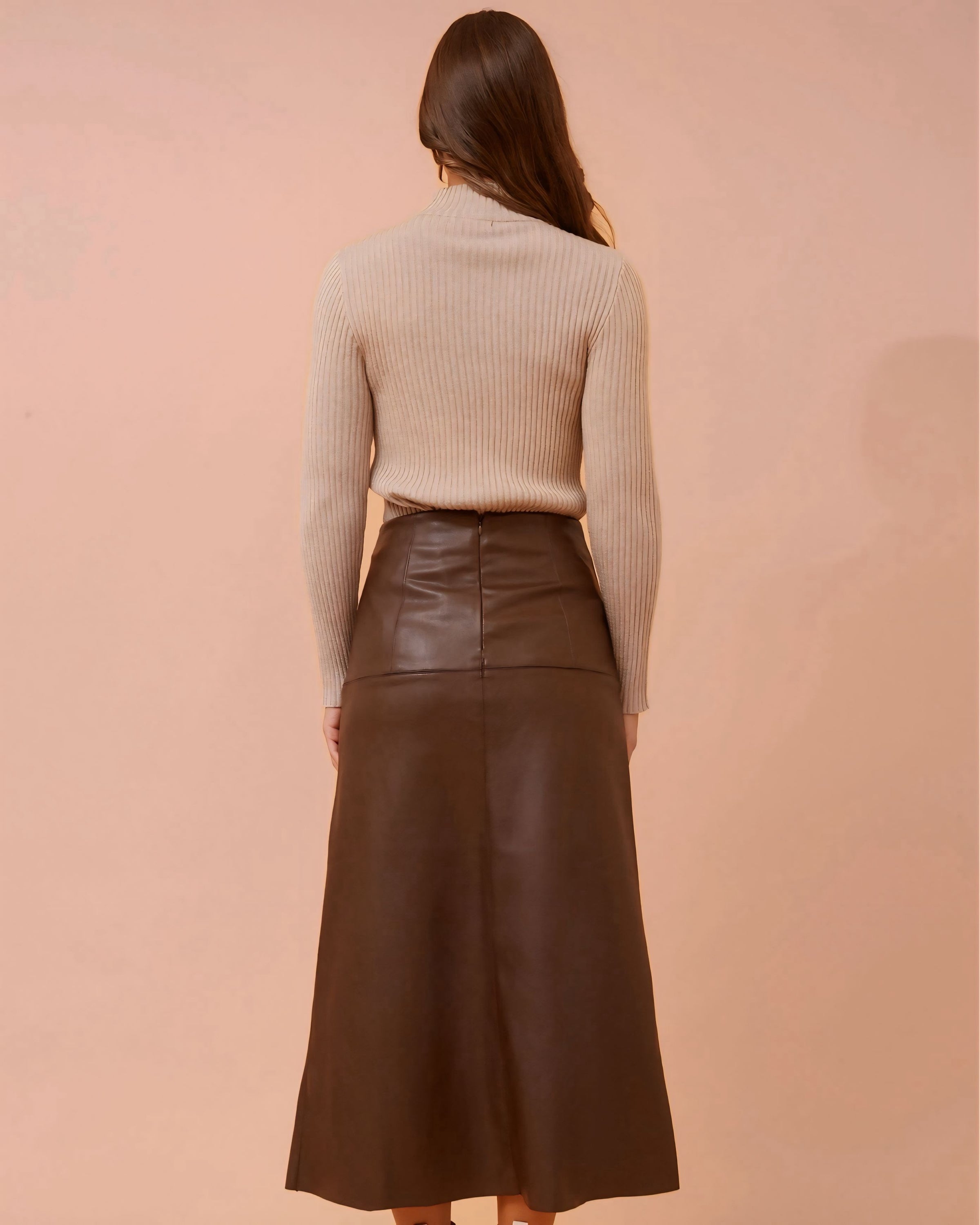 Josie Vegan Leather Skirt