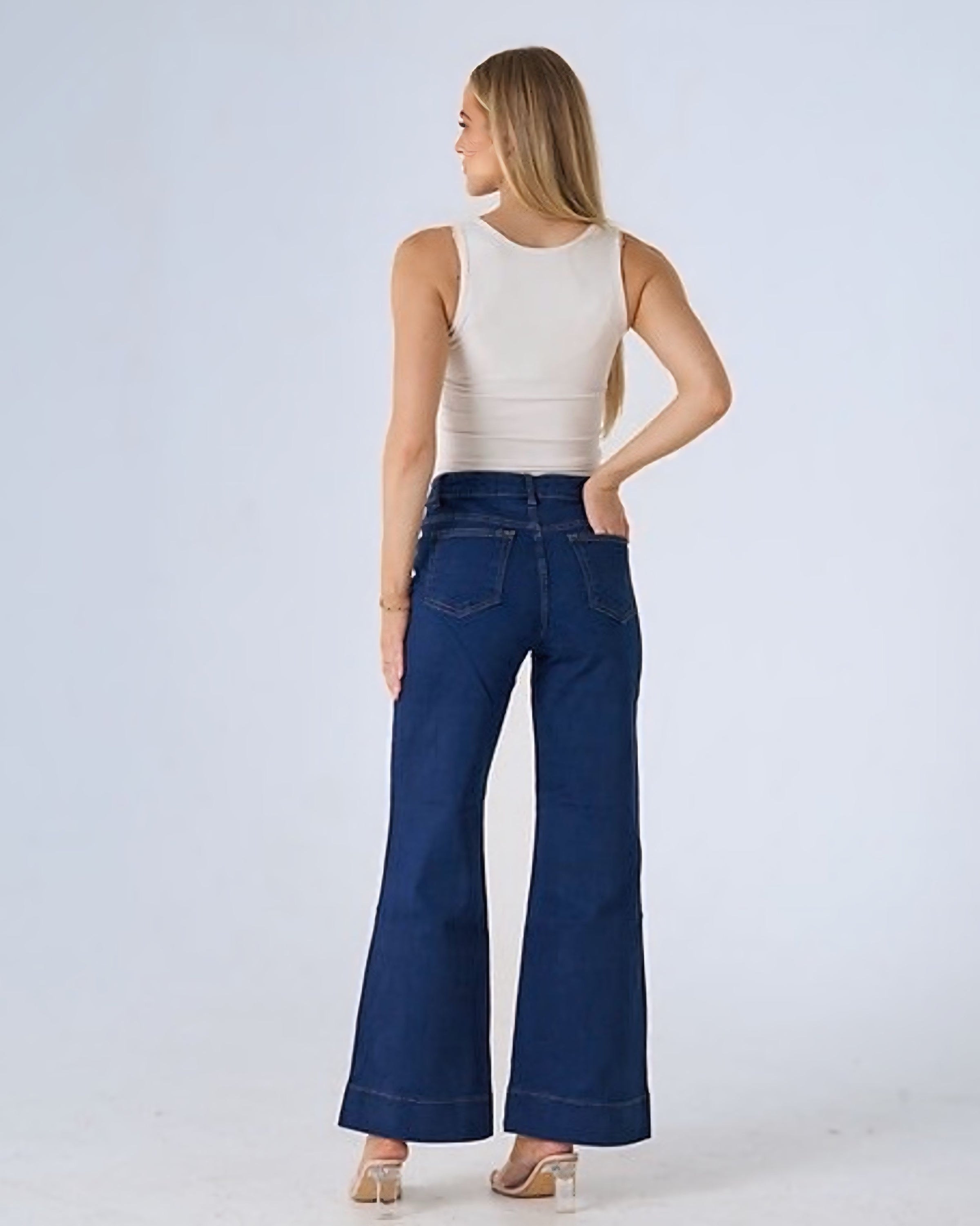 Alice Wide Leg Stretch Denim Jeans