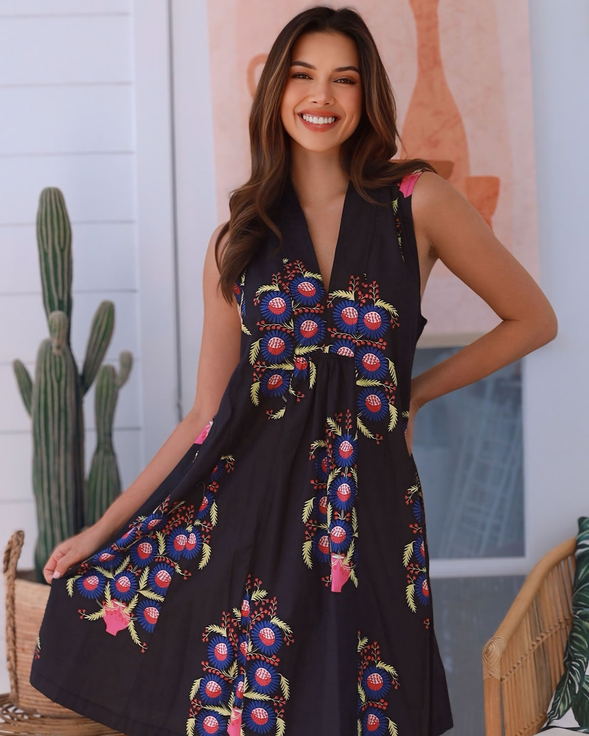 Charlotte Exclusive Print Mini Dress
