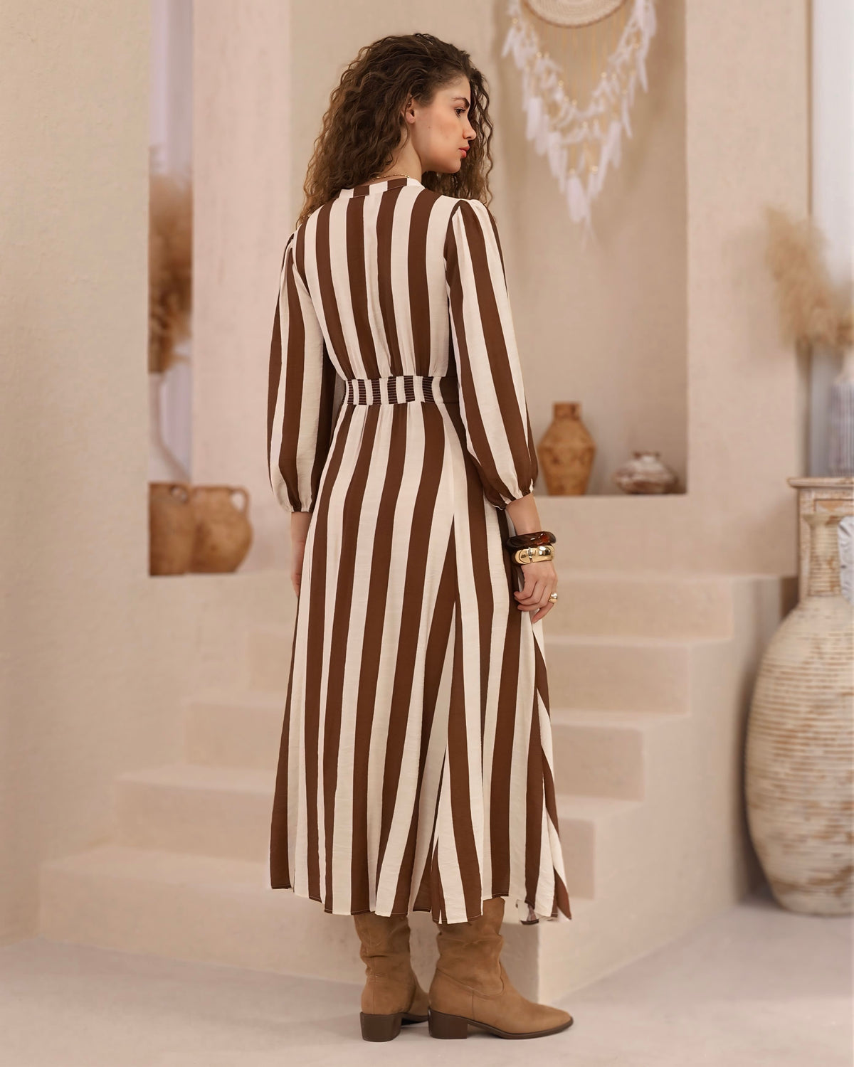 Olga Button Front Maxi Dress