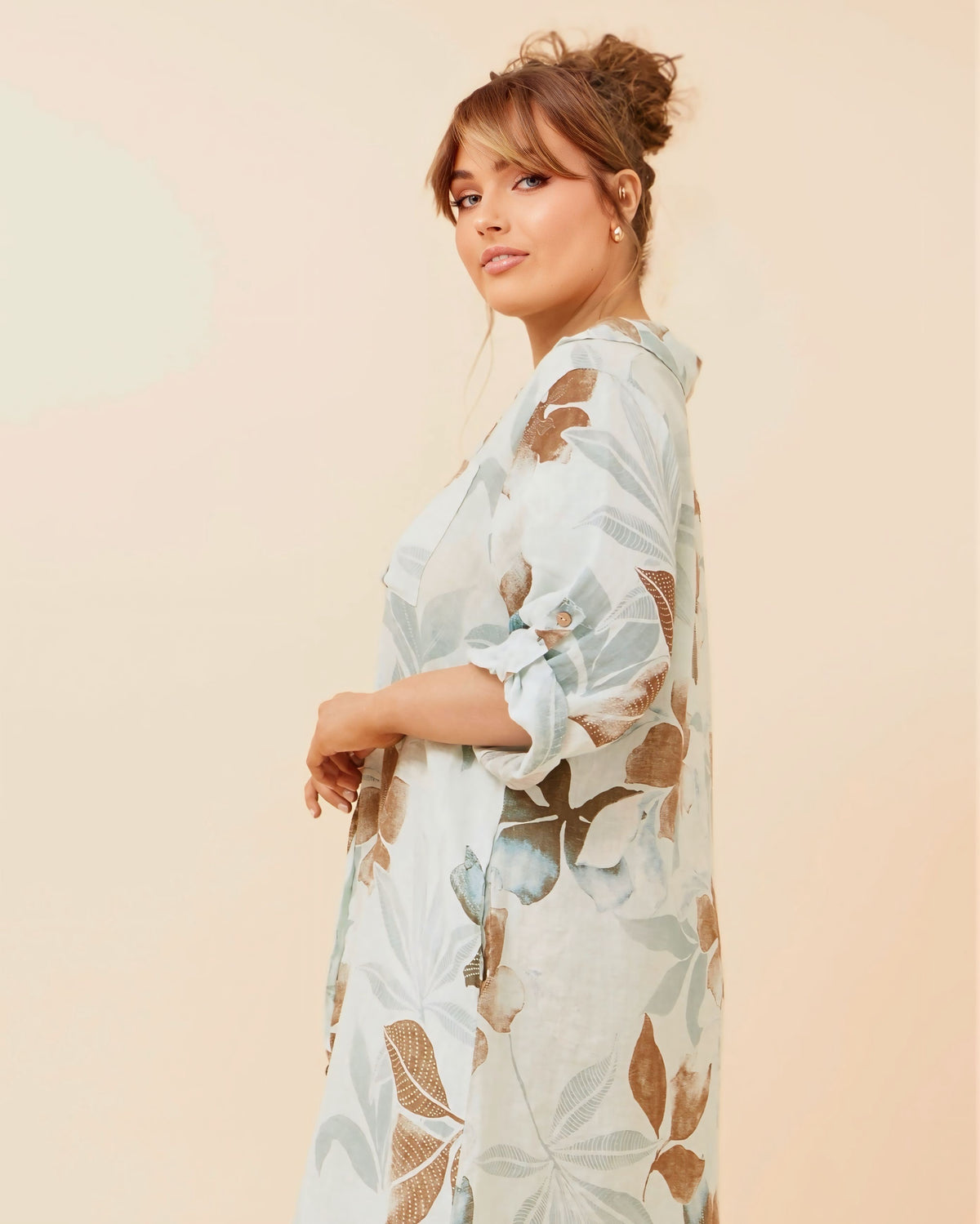 Judy Linen Shirt Dress