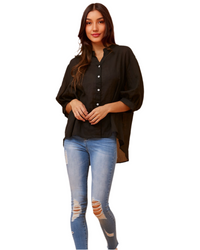 Sarah Button Front And Back Shirt