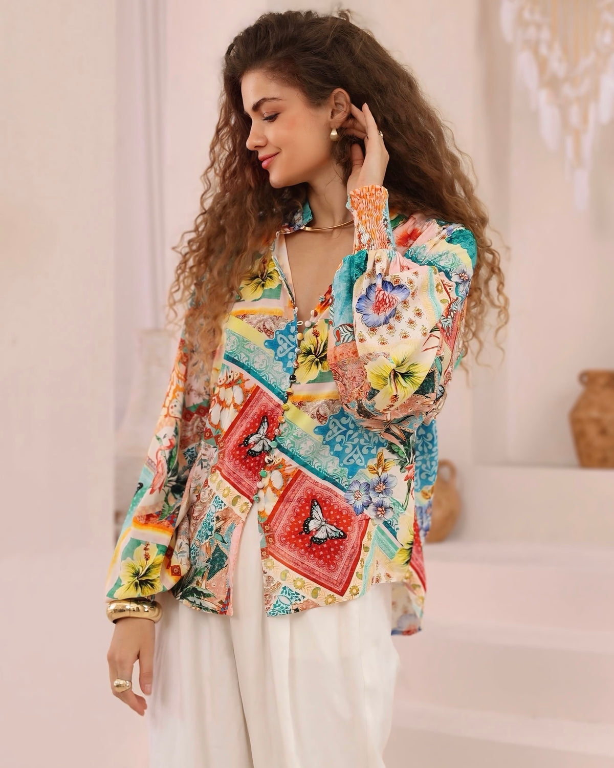 Trudy Exclusive Print Blouse