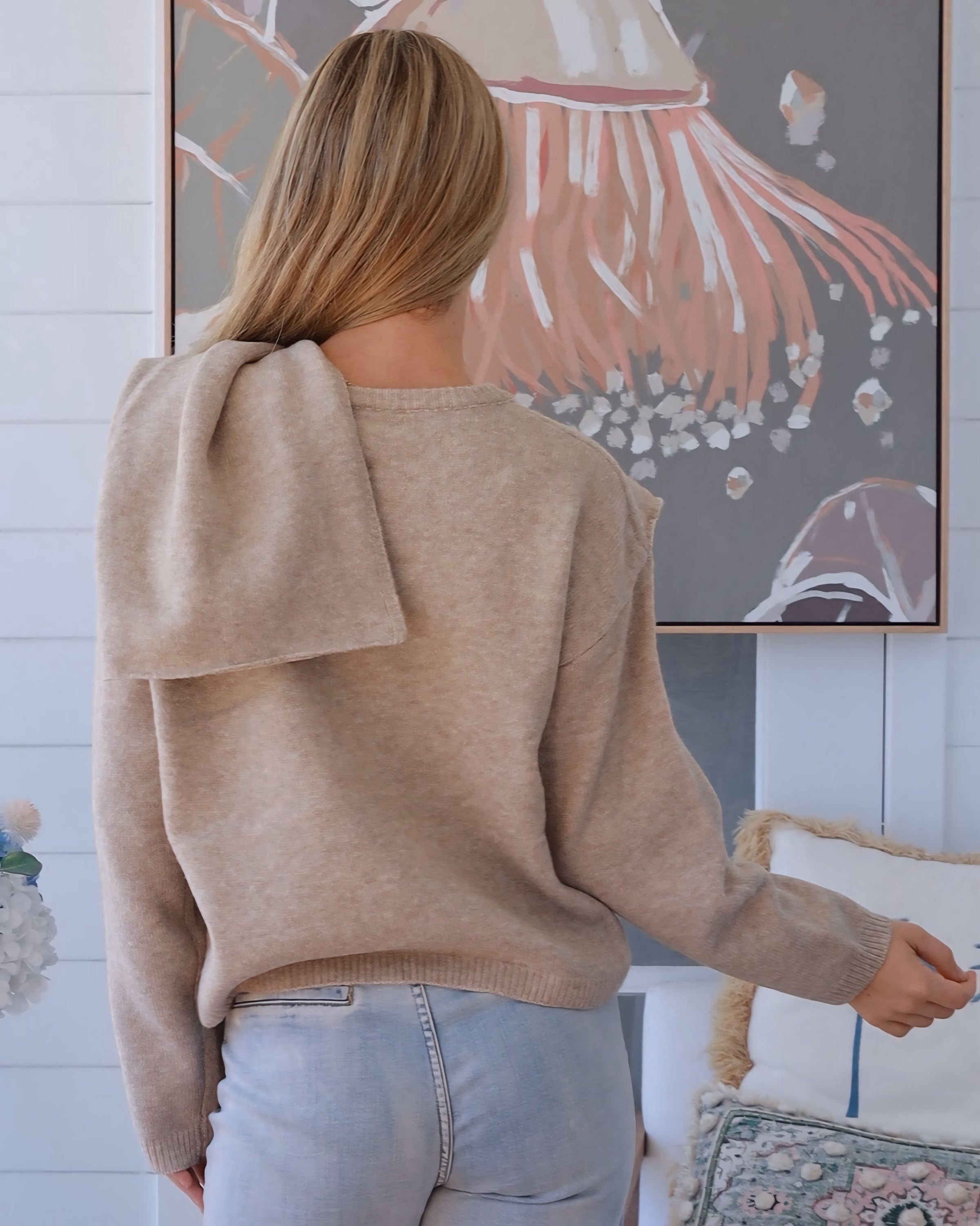 Seda Knit Hanky Front Top