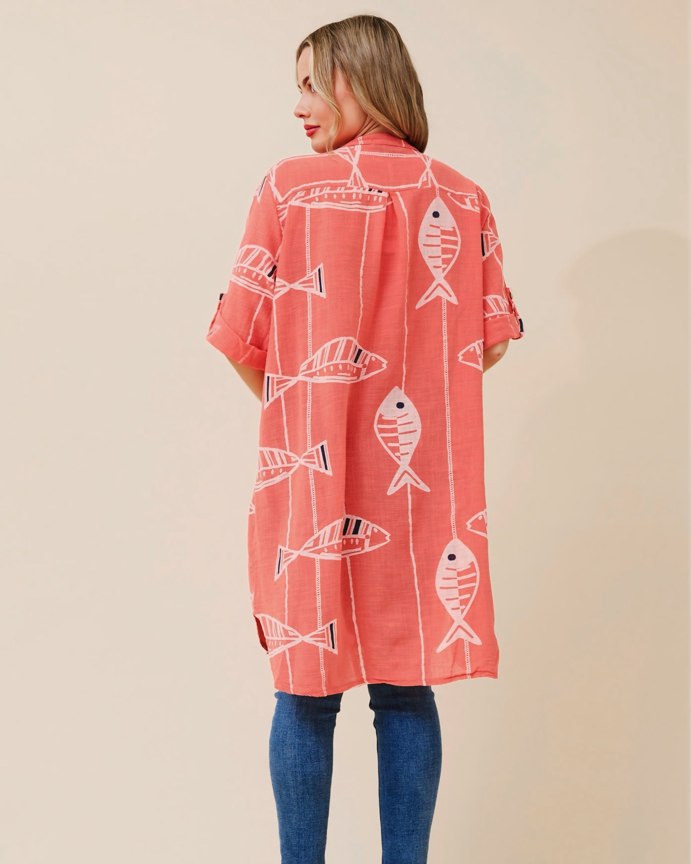 Petra Long Print Shirt