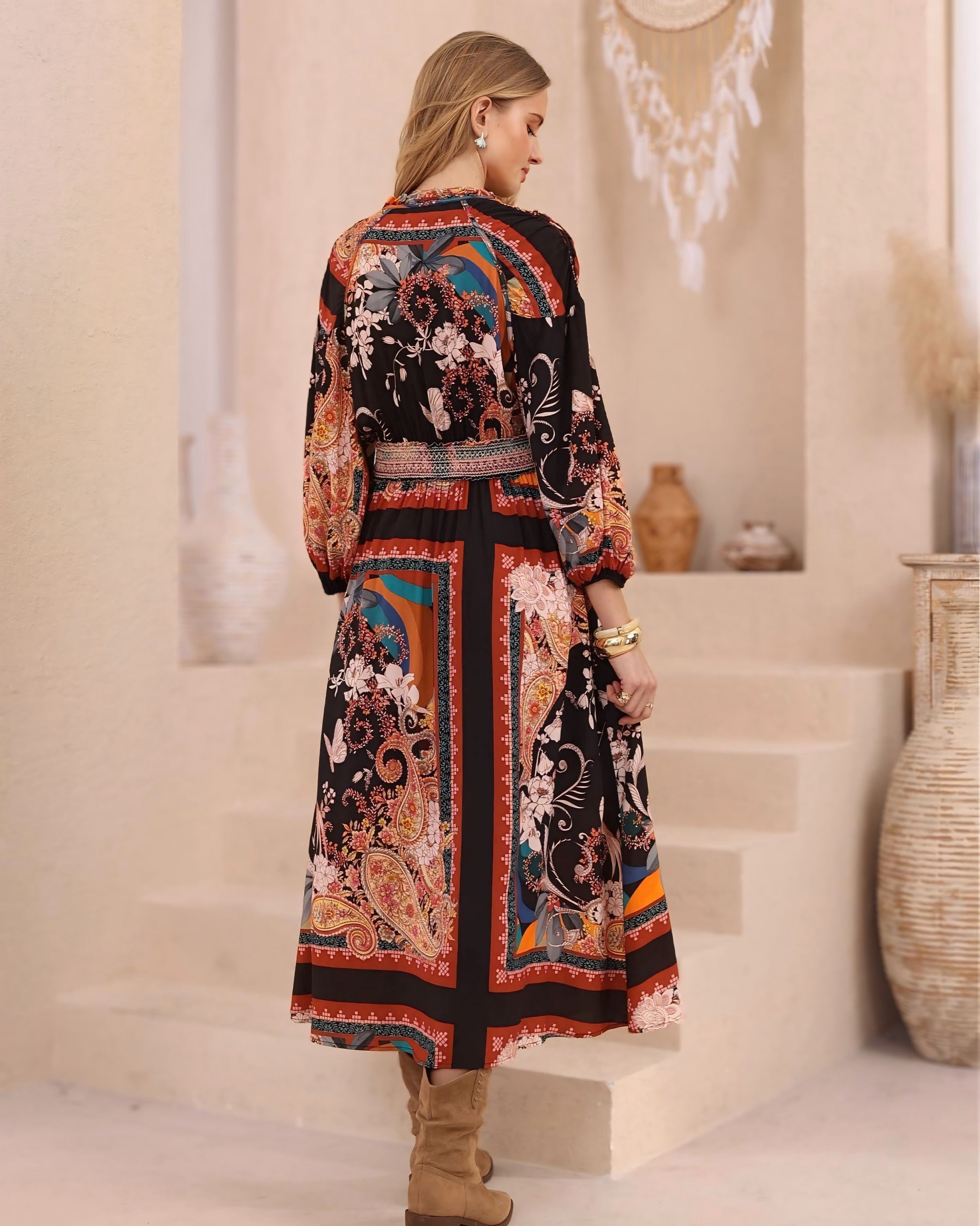Delta Exclusive Print Maxi Dress
