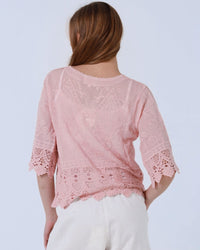 Sasha Lace Trim Cardigan
