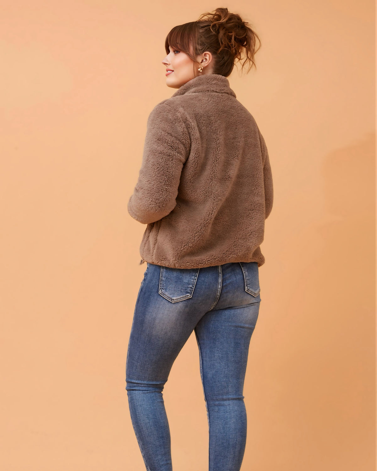 Sally Fur Zip Front Jacket