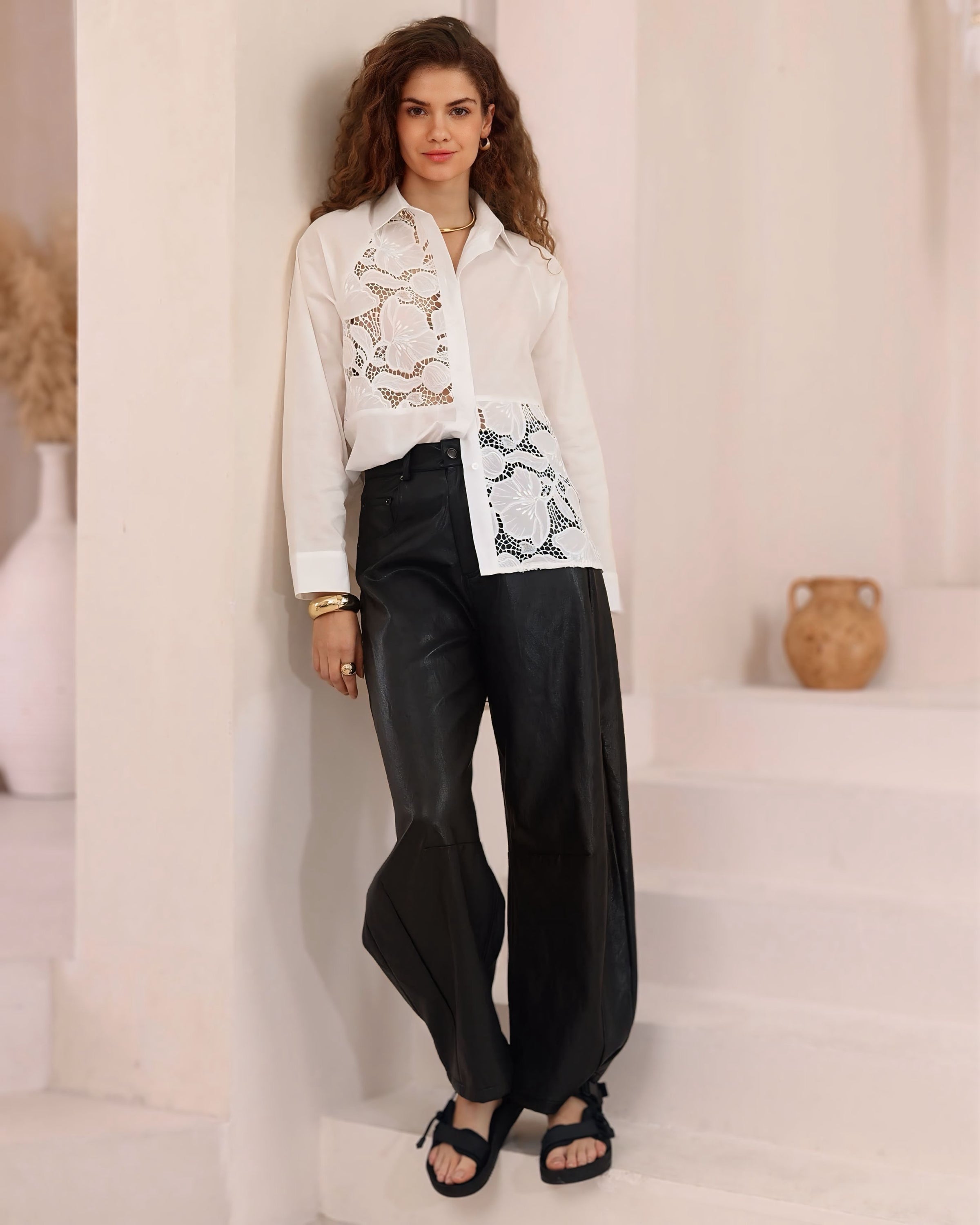 Sofia Lace Detail Blouse
