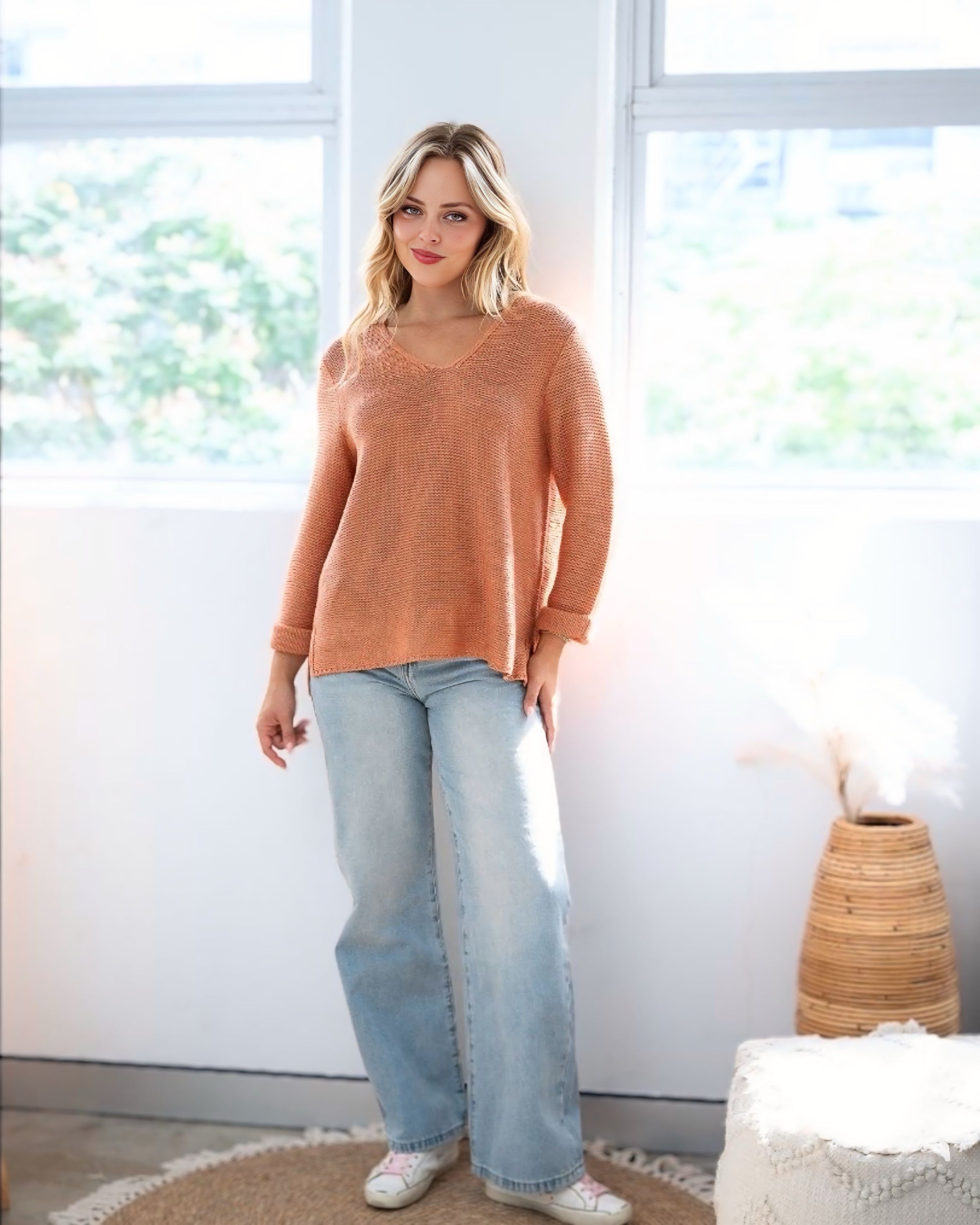 Sofia Cotton Knit Jumper