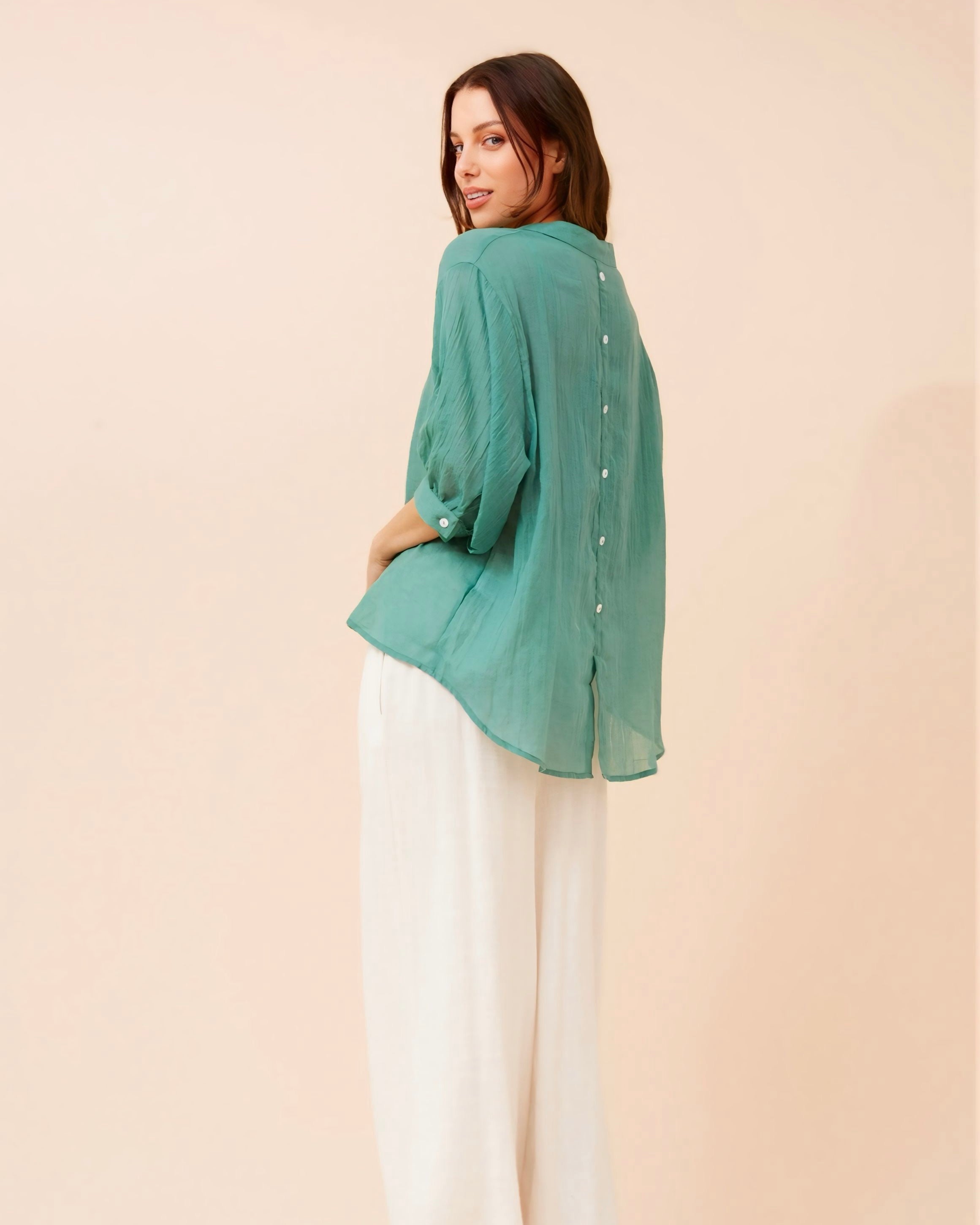 Penny Oversized Button Front Shirt