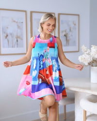 Olga Cotton Print Dress