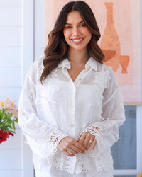 Chelsea Lace Trim Blouse