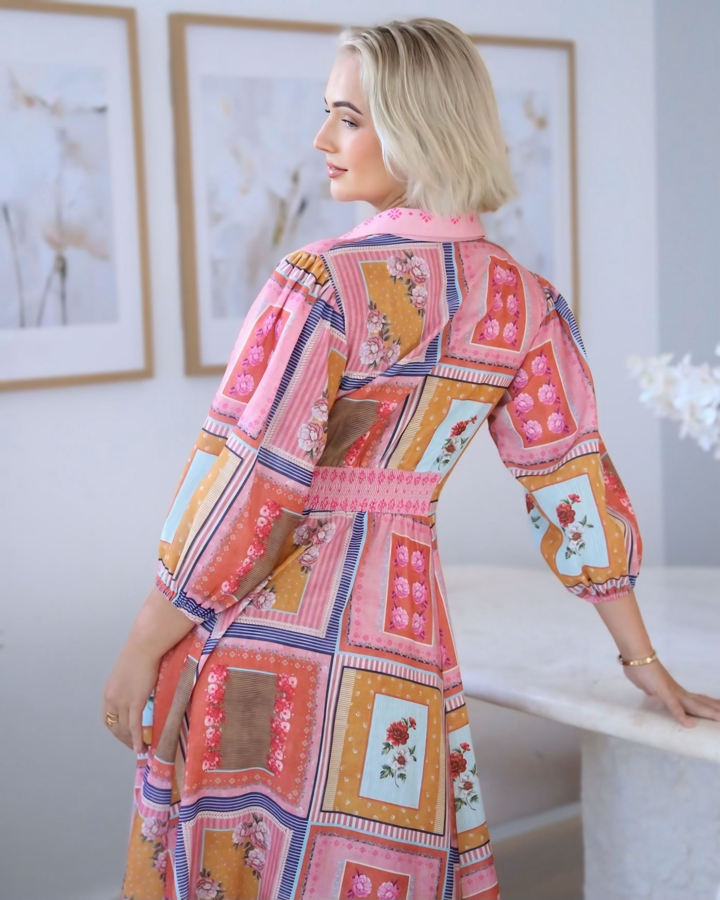 Jillian Exclusive Print Maxi Dress