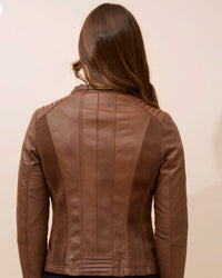 Cloe Vegan Leatherette Jacket