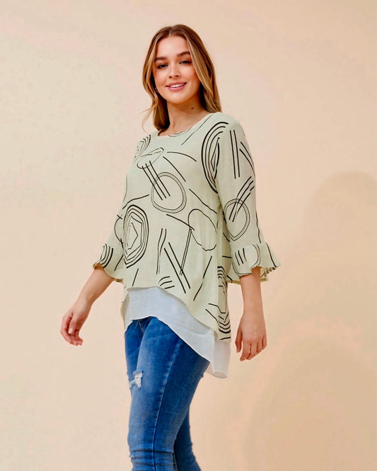 Shelly Doubled Layer Blouse