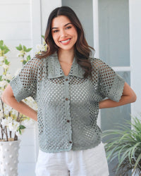 Sasha Cotton Crochet Cardigan