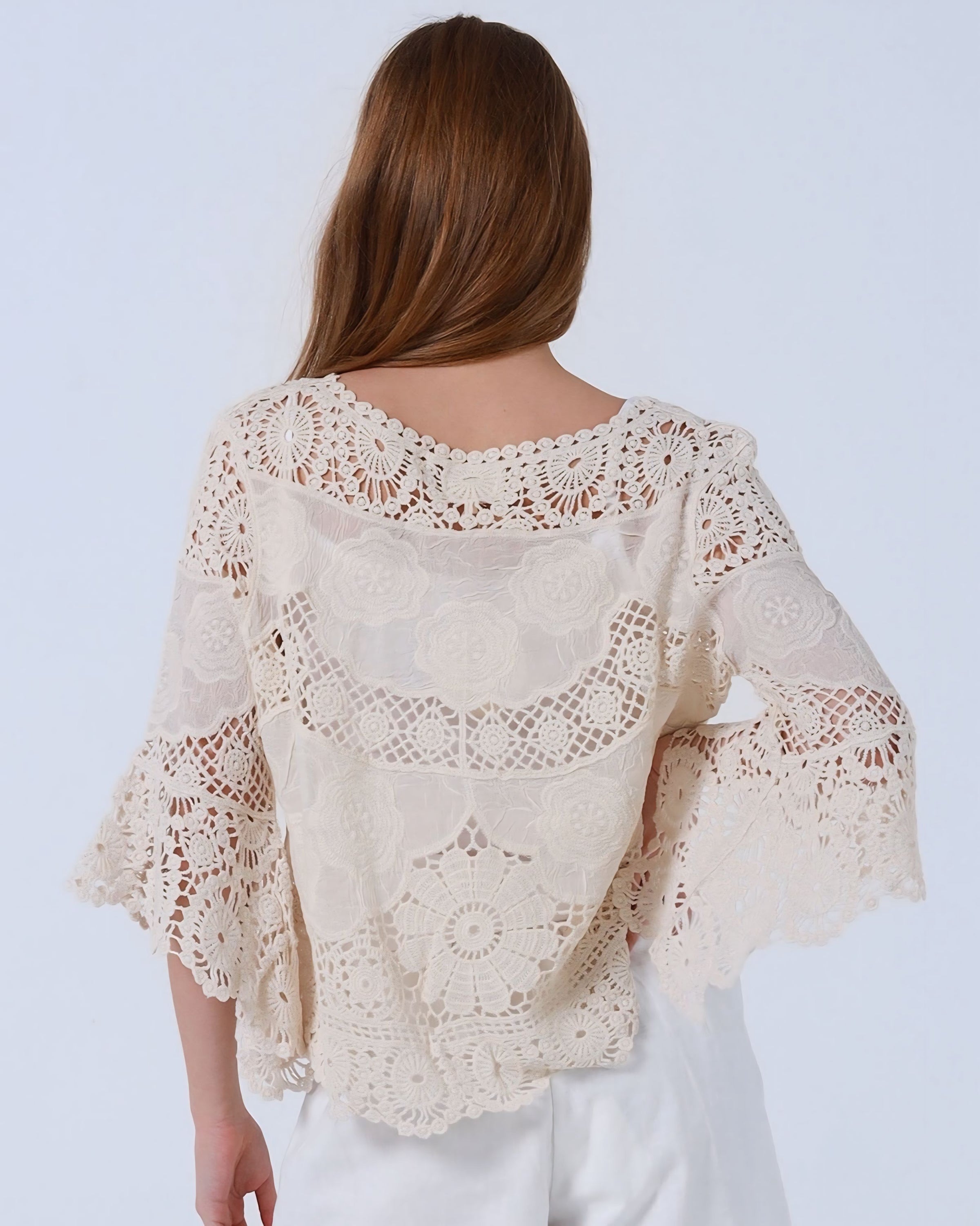 Julia Lace Cotton Top