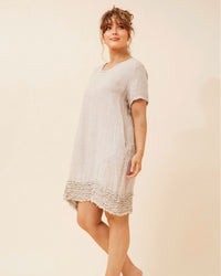 Lenny Detailed Frill Linen Dress