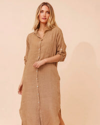Karla Linen Shirt Dress