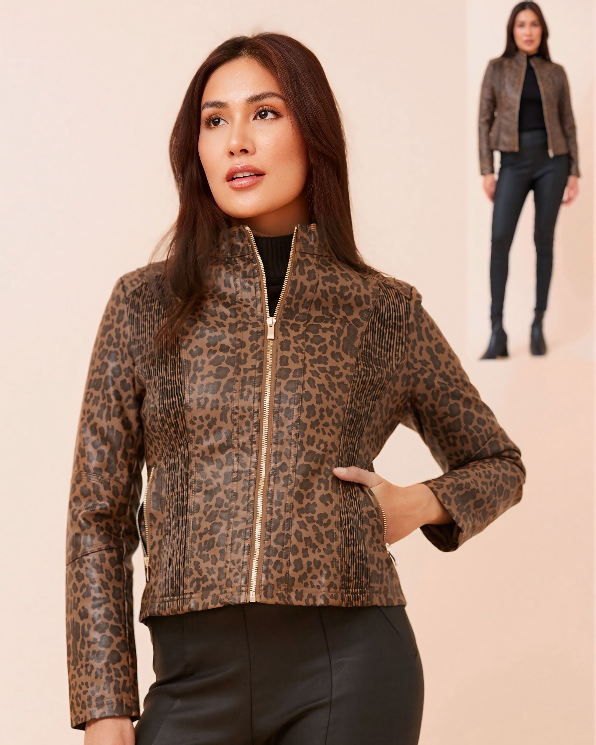Bella Vegan Leatherette Jacket
