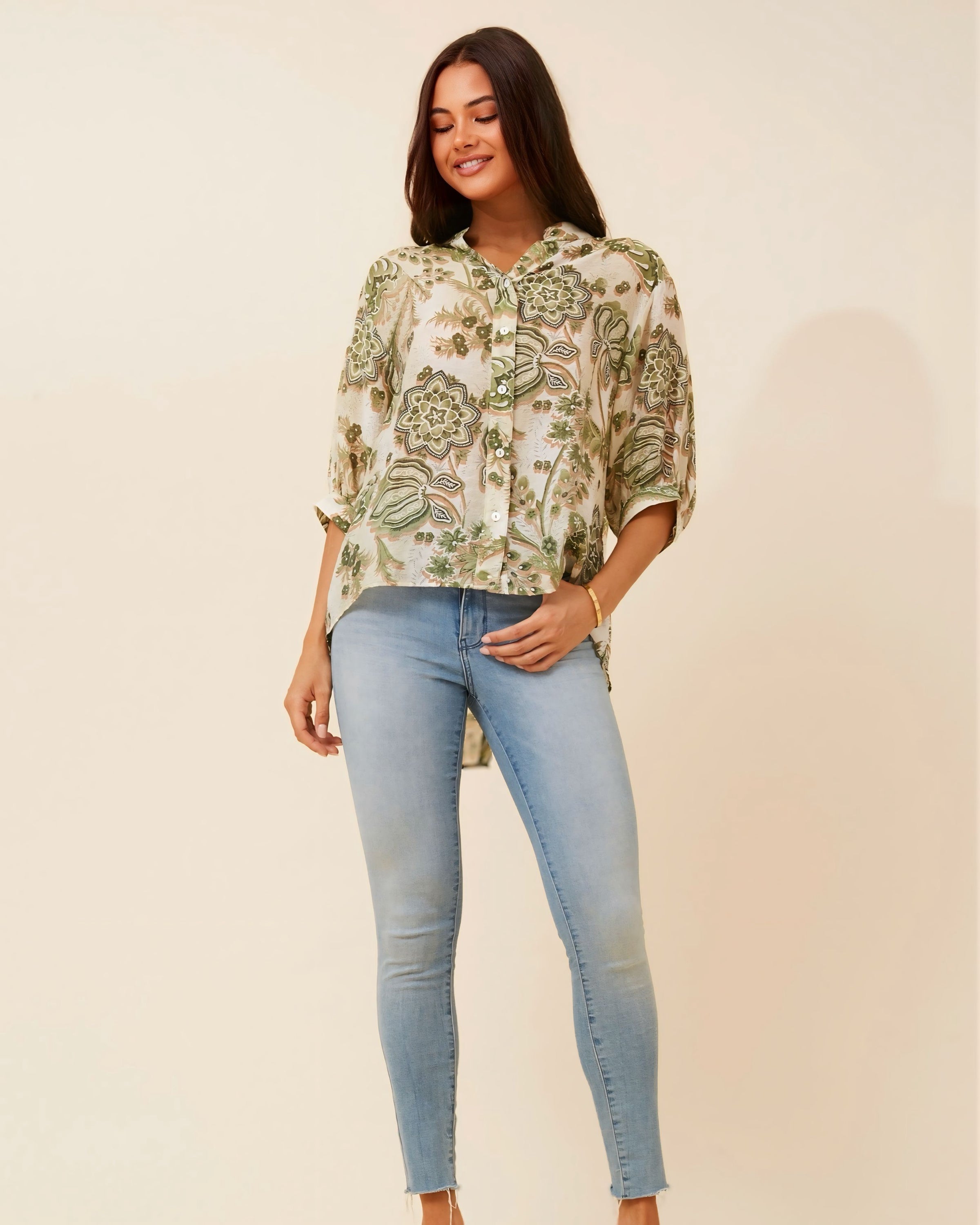 Stacy Button Front Shirt