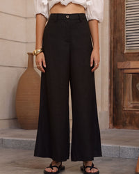 Julia Flared Linen Pants