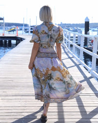 Jolie Vintage Print Dress