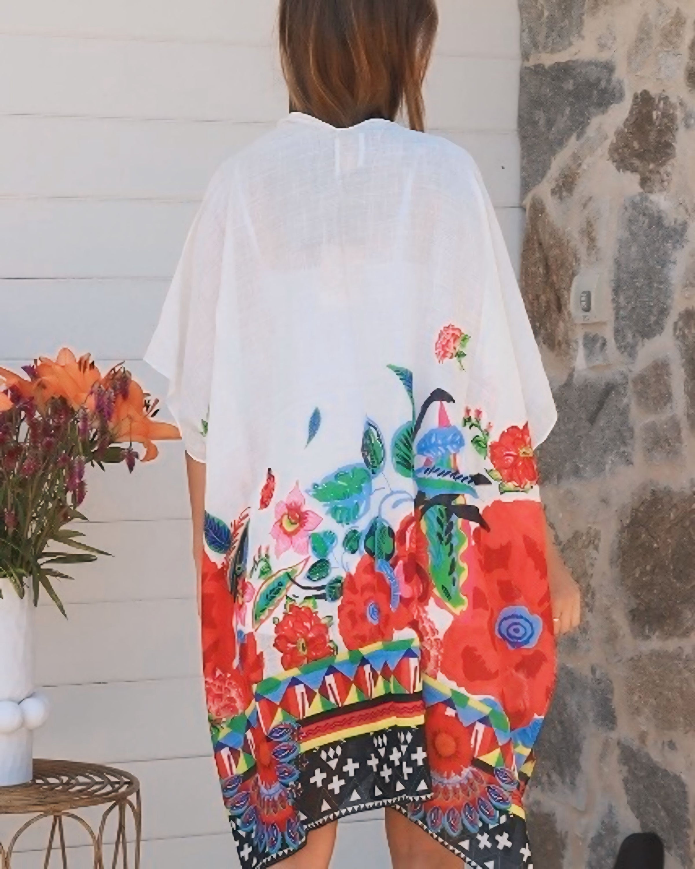 Stella Woven Flower Wrap